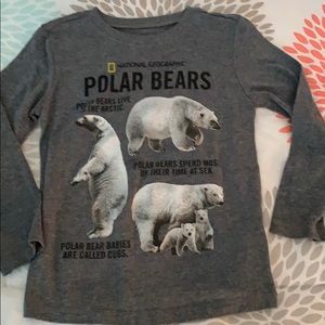 5T Long Sleeve T-shirt with Polar Bears